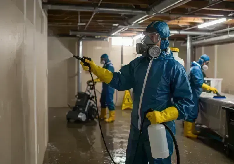 Basement Sanitization and Antimicrobial Treatment process in Olathe, CO